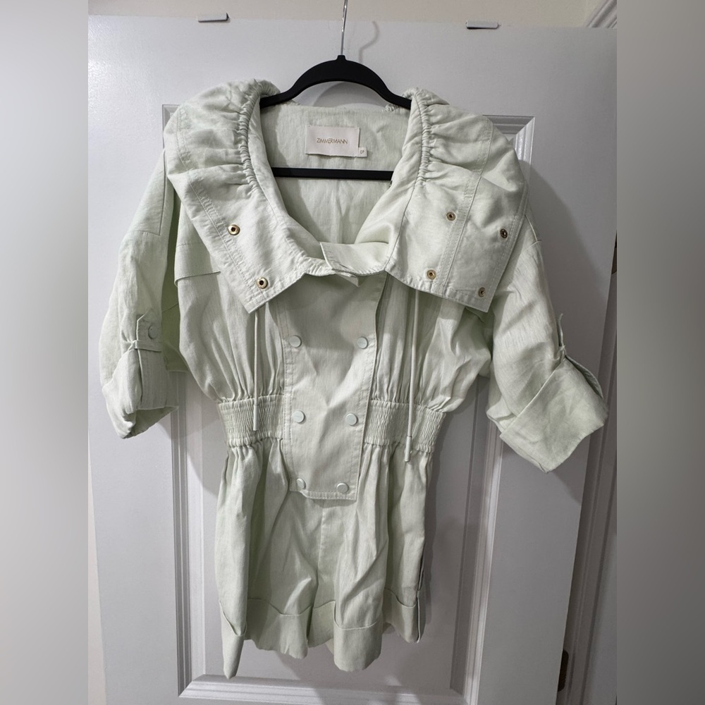 Zimmermann Soft Green Romper